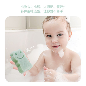 Konjac Face Wash Sponge Cartoon Shape Multicolor Baby Bath Toy Water Absorbing Cleaning Tool - Product Image 4