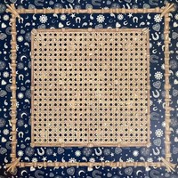 Nouveau tapis de table personnalisé en néoprène pour mahjong, tapis de table antidérapant et durable pour le divertissement avec sac de rangement, 33 pouces