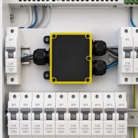 Boîtier de jonction étanche IP68 en nylon de type H à 4 voies E-Weichat, modèle gravé au laser EW-M2068L-H pour éclairage LED extérieur