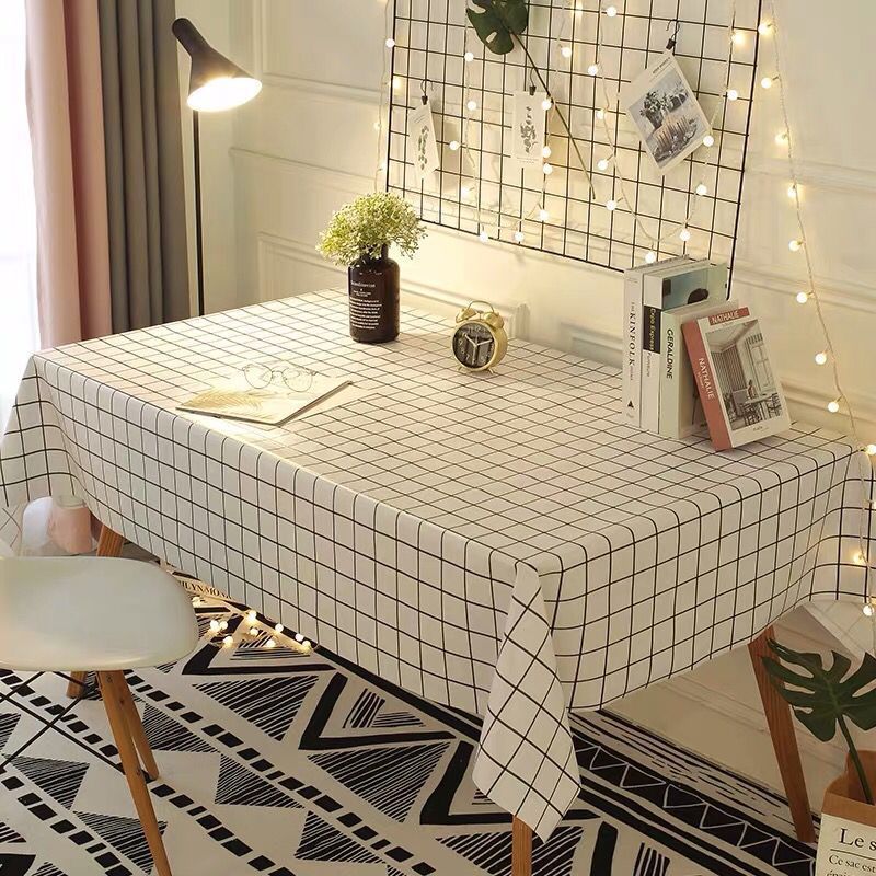 New PVC white checkered pattern [straight edges]
