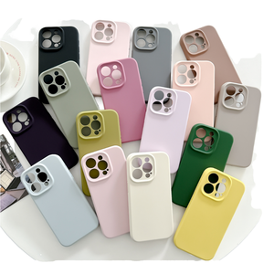 <span class=keywords><strong>Coque</strong></span> arrière en silicone antichoc de luxe pour <span class=keywords><strong>iPhone</strong></span> 16 15 <span class=keywords><strong>12</strong></span> 11 <span class=keywords><strong>Mini</strong></span> Pro Max XR XS X <span class=keywords><strong>coque</strong></span> de téléphone portable <span class=keywords><strong>personnalisable</strong></span> en couleur - Product Image 3