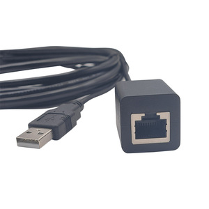 สายเคเบิลอะแดปเตอร์แปลงสัญญาณแบบ RJ45 เป็น DB9 สำหรับตู้ PLC อุตสาหกรรม ติดตั้งแบบคงที่  พร้อมปลอกหุ้ม PVC  แบบ OEM - Product Image 2