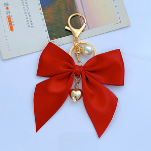 Gantungan Kunci Pita Hati Mewah dengan Desain Buah & Anjing Bentuk 3D Ringan untuk Tas Wanita dan Anak Perempuan - Product Image 5