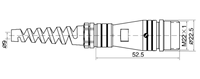PL20F-2A PL Kabelsteckverbinder Typ K 20mm 15A 250V Metall Runder Luftfahrtsteckverbinder Wasserdicht für Luftfahrt 2-14 PIN