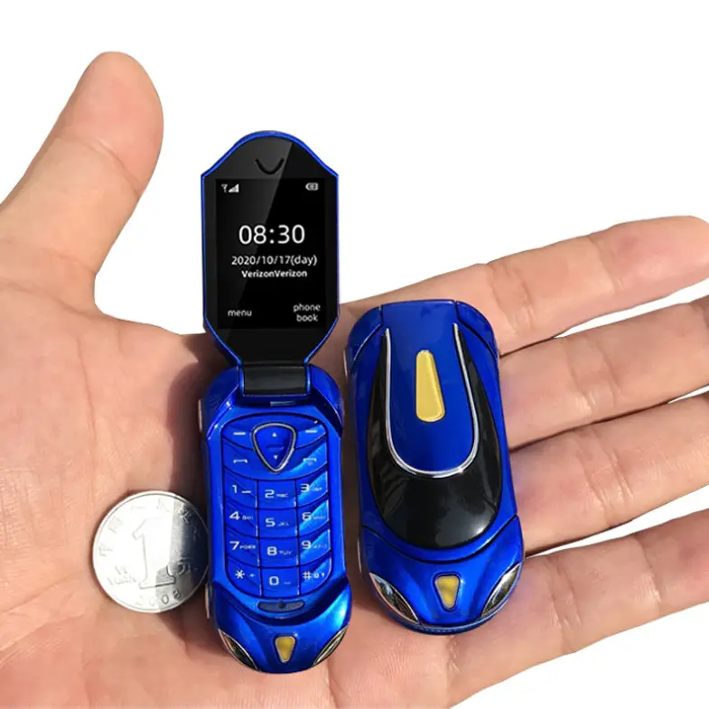 F18 Flip mini mobile roadster typ handy sport handy 1.08 zoll Screen Luxury Car mini kleine telefon