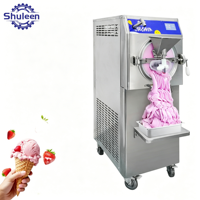 Machine à glaces et sorbets commerciale, congélateur discontinu pour gelato, machine à glaces dures