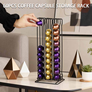Estante Vertical para Cápsulas de Café Compatible con Cápsulas <span class=keywords><strong>Nespresso</strong></span> - Exhibidor de Gran Capacidad (60 Cápsulas) - Product Image 1