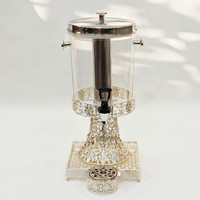 Hete Verkoop Holle Gesneden Drank Dispenser Capaciteit 8l Roestvrijstalen Sap Drank Dispenser Zilveren Serveerapparatuur