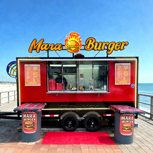 Remolque de Comida Móvil KR TRAILER KR-400, Totalmente Equipado, de Fibra de Vidrio, Tamaño Personalizable, para Bebidas, Snacks, Dulces, Papas Fritas - Product Image 1