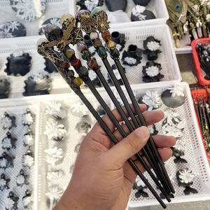 Hot <span class=keywords><strong>Sale</strong></span> DIY Tumble Hand craft Kristall Zauberstäbe Kies Rosenquarz Handwerk Heils teine Cosplay Zauberer Zauberstab Kinder geschenk - Product Image 6