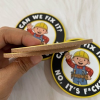 Sous-verres en liège MDF de 5 mm d'épaisseur, résistants à la chaleur, écologiques, réutilisables, avec logo personnalisé imprimé en soie, fournis directement par l'usine