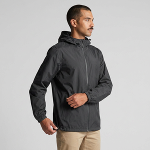 Chaqueta Impermeable Acolchada Transpirable y Ecológica para Hombre, sin Capucha, Color Sólido, Cierre de Cremallera, Exterior de Poliéster, para Primavera - Product Image 5