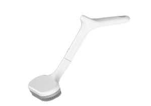 Brosse de nettoyage des pieds en silicone à long manche, sans pliage, pour la douche, avec poignée ergonomique antidérapante pour éliminer les odeurs - Product Image 1