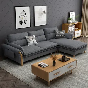 NOVA vendita calda mobili in tessuto a forma di L divano moderno mobili soggiorno divano Set mobili
