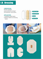 Hôpital ou clinique utilisant le pansement de fixation de canule IV avec le pansement de film transparent