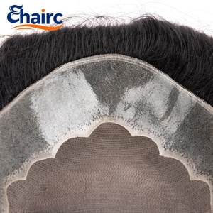 Protesi Capillare Ipoallergenica per Uomo 100% Capelli Umani Delicata sulla Pelle Traspirante per Cuoio Capelluto Sensibile - Product Image 2