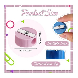 Đầy Màu Sắc Mini Cầm Tay Nhựa Bút Chì Mài Túi Có Kích Thước Tròn Mài Cho Trẻ Em Lớp Học Giải Thưởng Và Ủng Hộ Đảng - Product Image 1