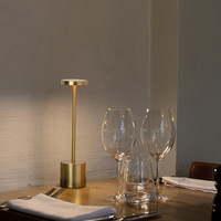 Lámpara de Mesa LED Inalámbrica Recargable de 3 Colores con Sensor Táctil, Luz Nocturna para Hotel, Dormitorio, Bar, Decoración de Habitaciones