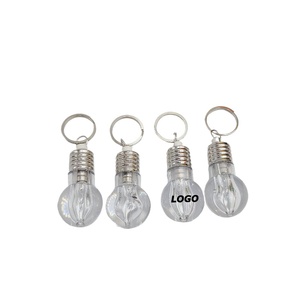 Mini LED Light Bulb Keychain, màu sắc sáng tạo thay đổi nhựa vòng chìa khóa với màu trắng và RGB ánh sáng cho Quà tặng khuyến mãi - Product Image 1
