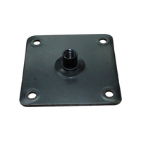 70x70mm M8 M10 Zinc Carbon Steel Square Furniture Leg Mounting Plate Threaded Nut Center Four-Hole Bracket Fastener Manufacturer