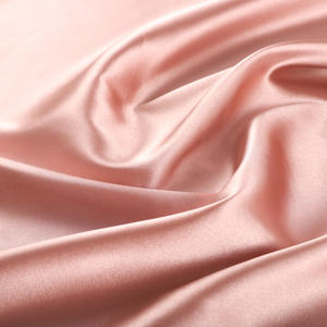 Satén de seda 95GSM para telas teñidas brillantes de Spandex de poliéster tejido para vestido tejido de satén elástico en stock - Product Image 2