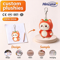 Porte-monnaie en peluche chat kaki personnalisé, mini porte-clés avec fermoir métallique, breloque de sac en peluche douce, cadeaux OEM