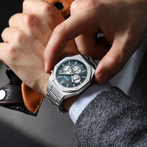 นาฬิกาข้อมือผู้ชาย CURREN 8440 กันน้ำ โครโนกราฟ สแตนเลสสตีล ธุรกิจ สำหรับผู้ชาย Reloj Hombre curren - Product Image 4