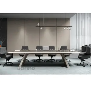 طاولة اجتماعات كبيرة الحجم 4.5 م, أثاث غرفة مكتب ، طاولة اجتماعات للاجتماعات ، لأغراض التفاوض التجاري