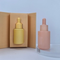Faible MOQ, Flacon en verre givré vide de 30 ml pour sérum de soin de la peau, Flacon compte-gouttes de 1 oz pour huile capillaire, Flacon pompe, Diffuseur à bâtonnets, avec logo personnalisé