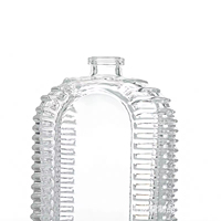 Flacon de parfum en verre, design vintage rond de luxe, flacon de parfum 50 ml 100 ml, verre transparent personnalisé, échantillon