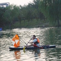 Planche à voile pliable pour kayak, planche de surf, voile assistée par énergie éolienne pour kayak, surf et voile