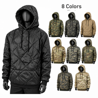Veste Woobie Rip Stop en polyamide à capuche noire résistante à l'eau