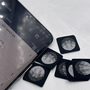 Etiquetas tejidas NFC personalizadas con logotipo, precio de fábrica directo para marcas de ropa - Product Image 5