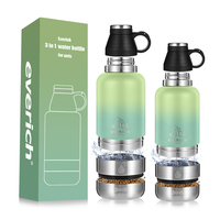 Nouveau design 3 en 1 bouteille d'eau pour chien bol d'alimentation pour chien portable bouteille d'alimentation en eau pour animaux de compagnie avec sac de transport boîte de nourriture