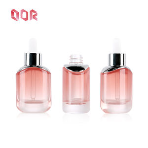 Botella de vidrio de 15ml, 30ml, 50ml para loción corporal, base de maquillaje, botella rosa con cuentagotas, botellas de viaje a prueba de fugas - Product Image 2