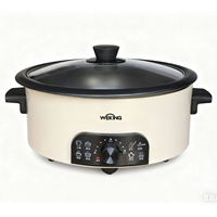 Nouvelle conception de casserole électrique 4,5 L, appareils électroménagers, réglage de la chaleur, couleur personnalisée, OEM ODM, couvercle en verre, multifonctions