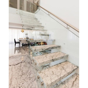 <span class=keywords><strong>Livre</strong></span> de marbre blanc personnalisé assorti escalier intérieur marches carreaux - Product Image 5