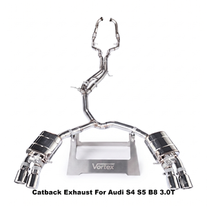 ท่อไอเสียสแตนเลส Vortex Performance สำหรับ Audi S4 S5 B8 3.0T ปี 2008-2017 พร้อมวาล์วสุญญากาศ อะไหล่แต่งท่อเก็บเสียง - Product Image 1
