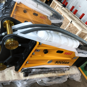 SOOSAN SB60 Accesorio de martillo hidráulico tipo caja para construcción Demolición Excavación Minería Excavadora - Product Image 1