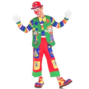 Colorido clásico circo Deluxe <span class=keywords><strong>payaso</strong></span> adulto <span class=keywords><strong>disfraz</strong></span> para eventos - Product Image 5