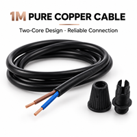 Support de lampe suspendue E27 avec cordon réglable de 1 m, AC85-265V, douille de plafonnier moderne avec abat-jour métallique pour la maison, le café, le bar