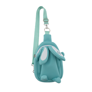 Unisex Neoprene Chest Shoulder <strong>Bag</strong> for Kids Cute <strong>Animal</strong> Print <strong>Design</strong> With Rabbit Ear Fashionable Style for Children - Product Image 2