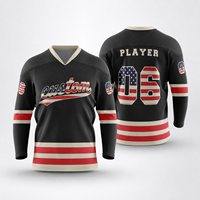 Jersey Latihan Hoki Es dengan Pola dan Warna Nama serta Nomor yang Dapat Dipersonalisasi untuk Tim Klub Remaja dan Dewasa, Grosir dan Pesanan Tim