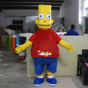 Guangzhou fabrika özelleştirilmiş karikatür Simpson maskot giyim ilginç Simpson maskot büyük olay yetişkin parti giyim