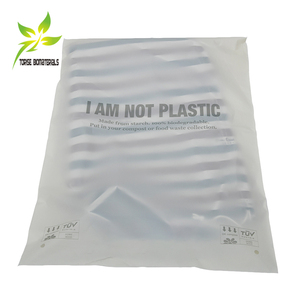 Compostables Biodegradable Resealable plastic packaging bags transparent clear for garment shoes