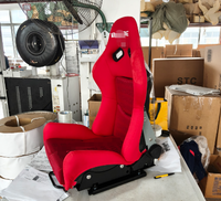 Siège baquet rouge pour voiture, modèle Bride Illest, confort américain, accessoires auto très demandés