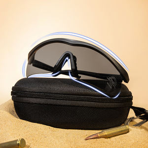 सामरिक गोगल्स एस एयरसॉफ्ट विंडप्रूफ शूटिंग चश्मा एचडी 3 लेंस मोटोक्रॉस मोटरसाइकिल पर्वतारोहण सुरक्षित चश्मा - Product Image 2