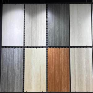 Carreaux de porcelaine en travertin romain 600x1200 mm, style italien, antidérapants, aspect pierre, pour sol et mur extérieur, imitation travertin - Product Image 1