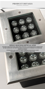 Lampe souterraine HK Factory SQ-125 en acier inoxydable 316 étanche pour zones scéniques, sentiers et parcs à thème, faible MOQ, personnalisable - Product Image 4