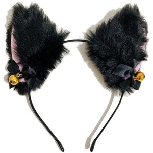Fascia per Capelli con Orecchie di <span class=keywords><strong>Gatto</strong></span> e Volpe in Peluche, Accessorio Decorativo per Halloween e Natale - Product Image 5